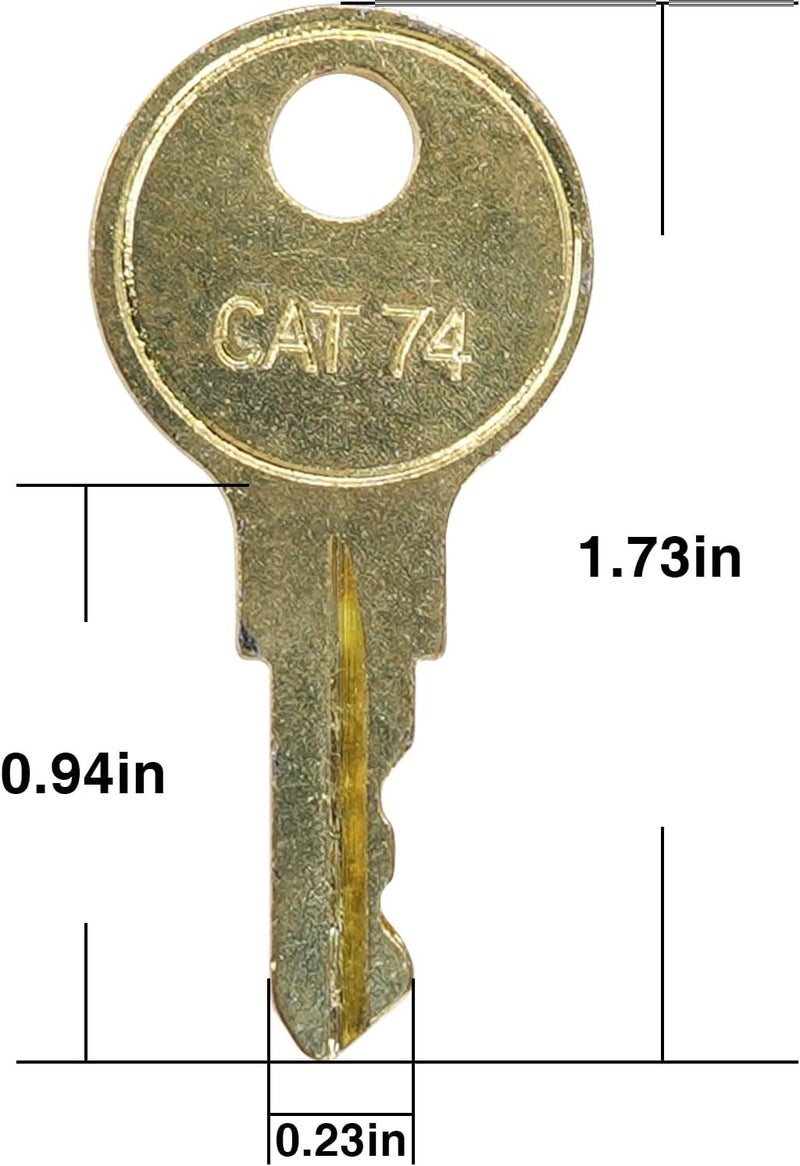 gradora Dispenser Keys CAT74 for 33043 Toilet Paper Towel Janitor Cat 74 Dispenser (Pack of 6) - Image 4